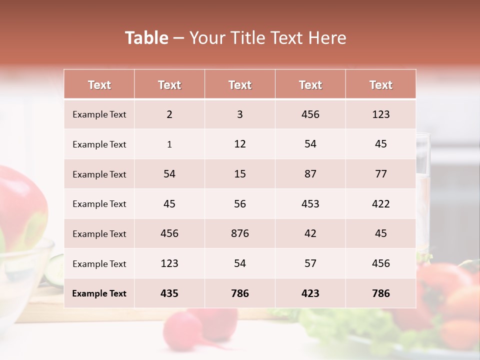 Mother People Vegetables PowerPoint Template