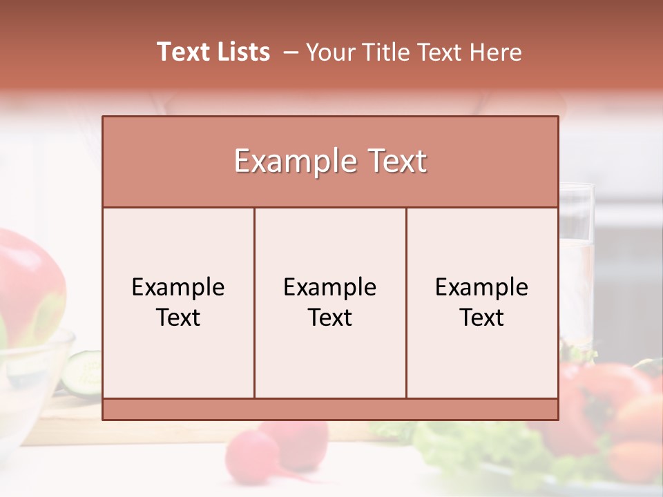 Mother People Vegetables PowerPoint Template