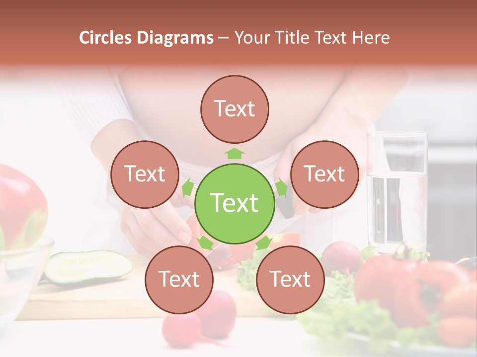 Mother People Vegetables PowerPoint Template