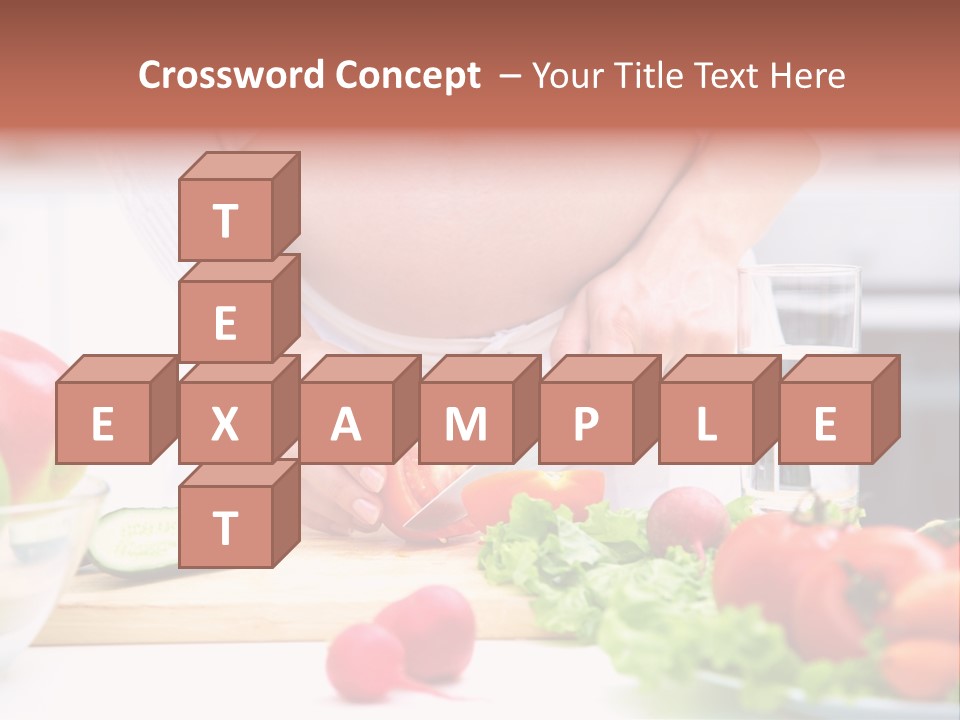 Mother People Vegetables PowerPoint Template