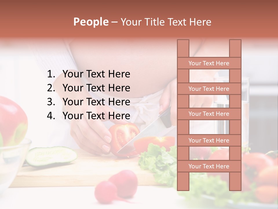 Mother People Vegetables PowerPoint Template
