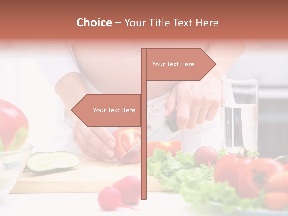 Mother People Vegetables PowerPoint Template