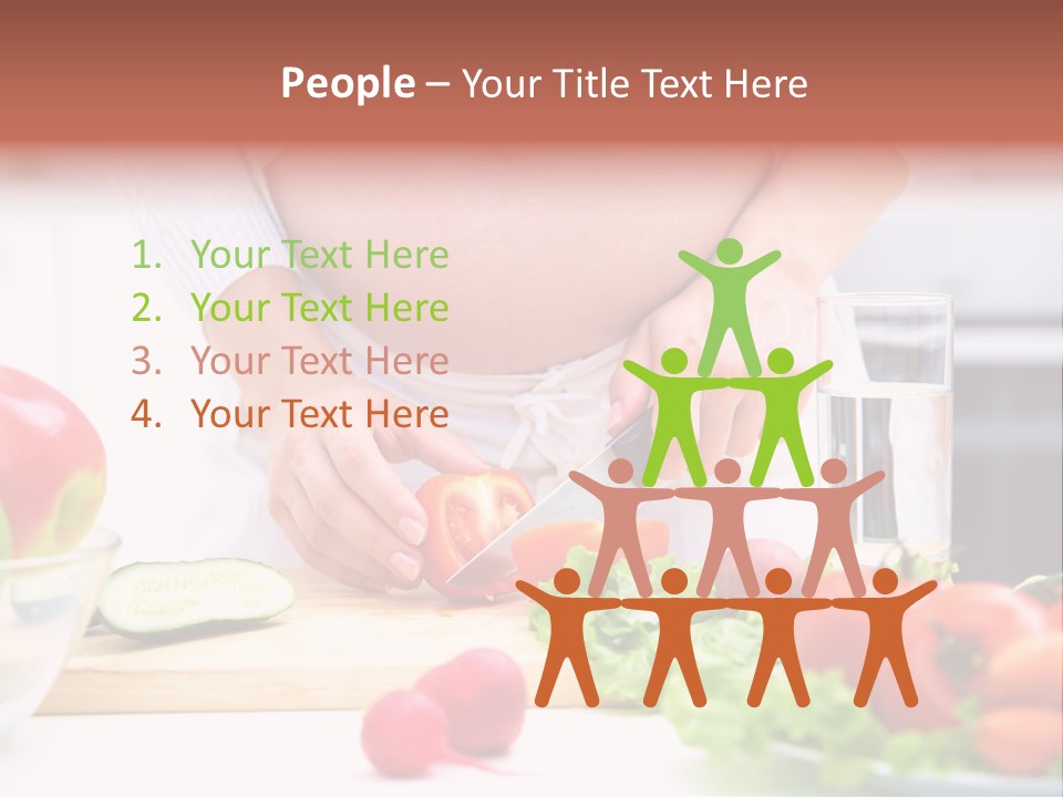 Mother People Vegetables PowerPoint Template