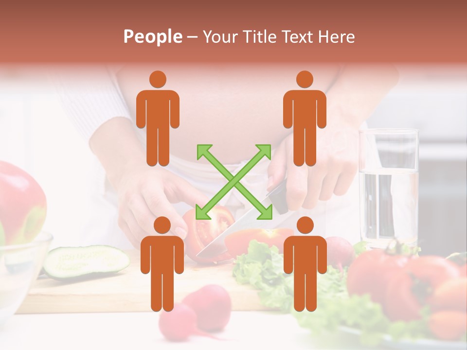Mother People Vegetables PowerPoint Template