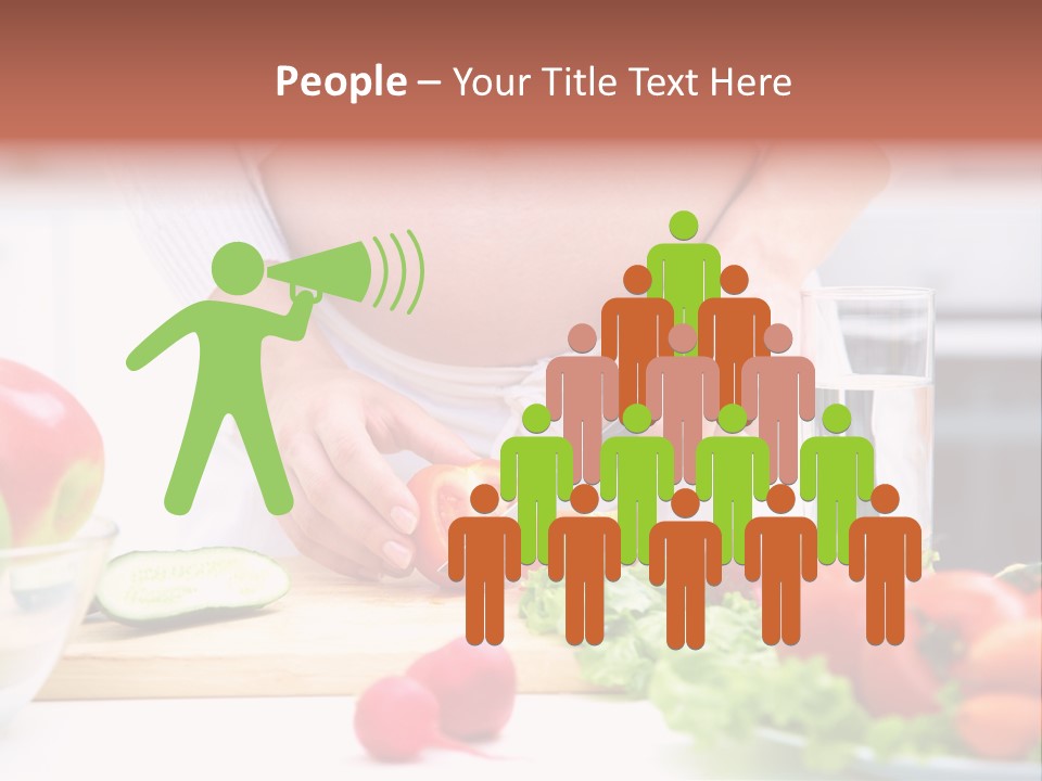 Mother People Vegetables PowerPoint Template