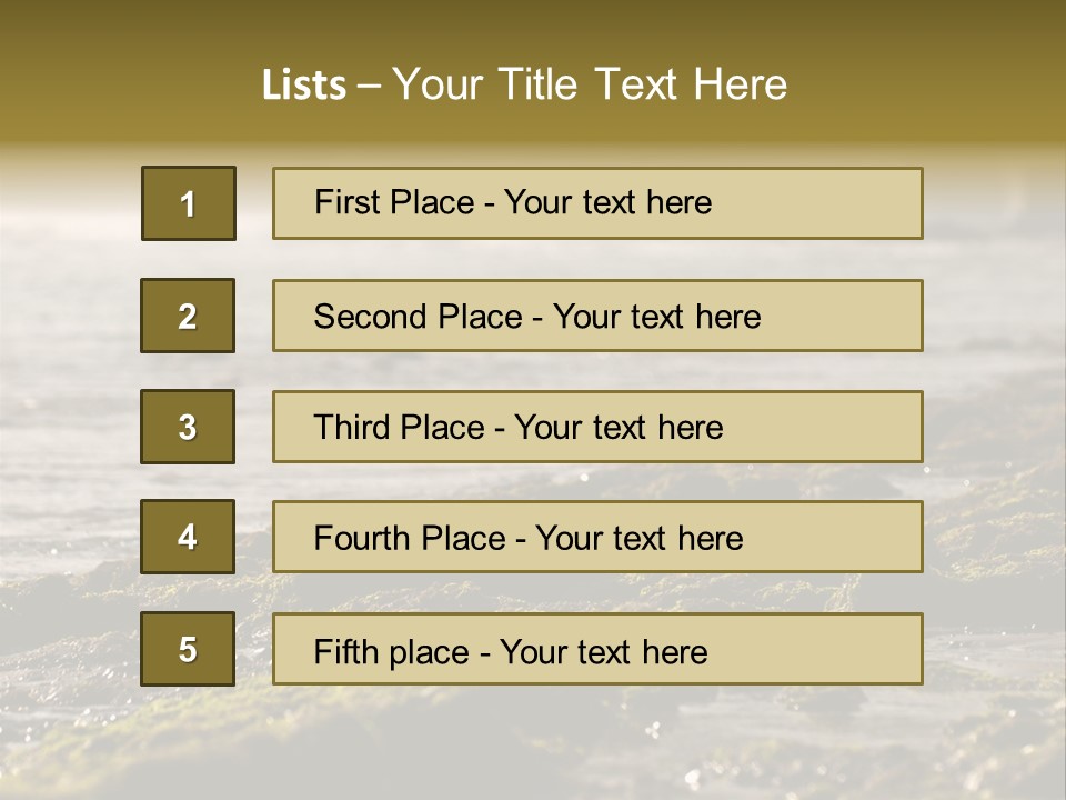 Reef Water Shore PowerPoint Template