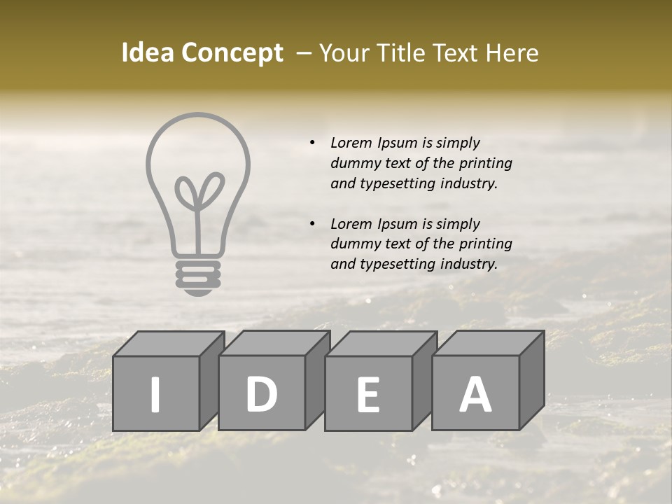 Reef Water Shore PowerPoint Template