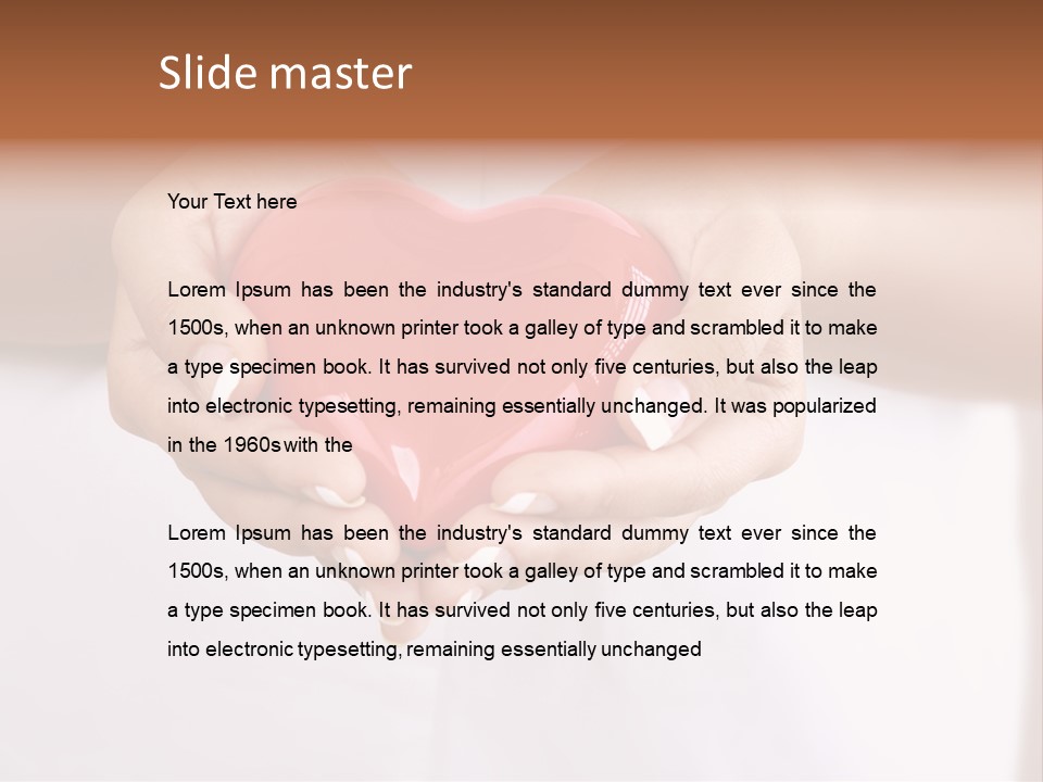 Caucasian Goodness Valentine PowerPoint Template