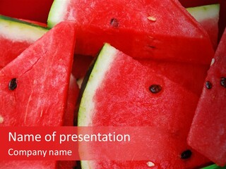 Sweet Produce Melon PowerPoint Template