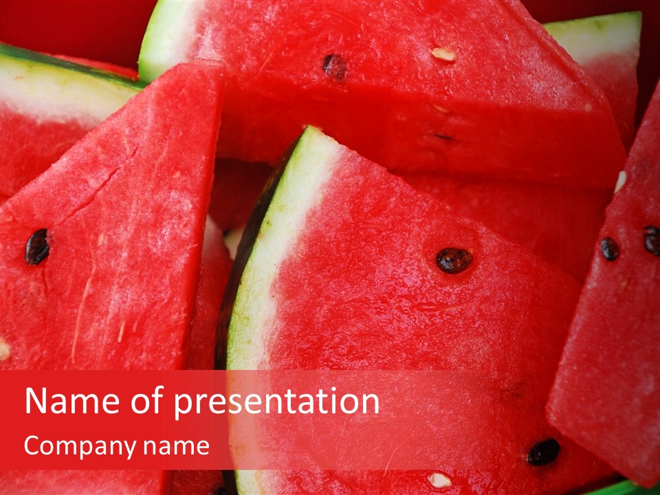 Sweet Produce Melon PowerPoint Template