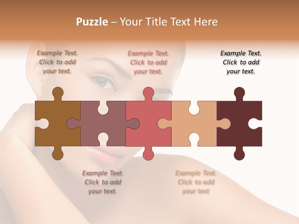 Adult Brunette Body PowerPoint Template