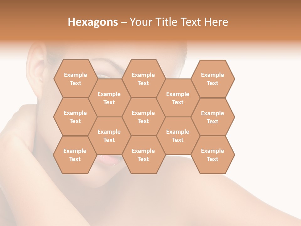 Adult Brunette Body PowerPoint Template