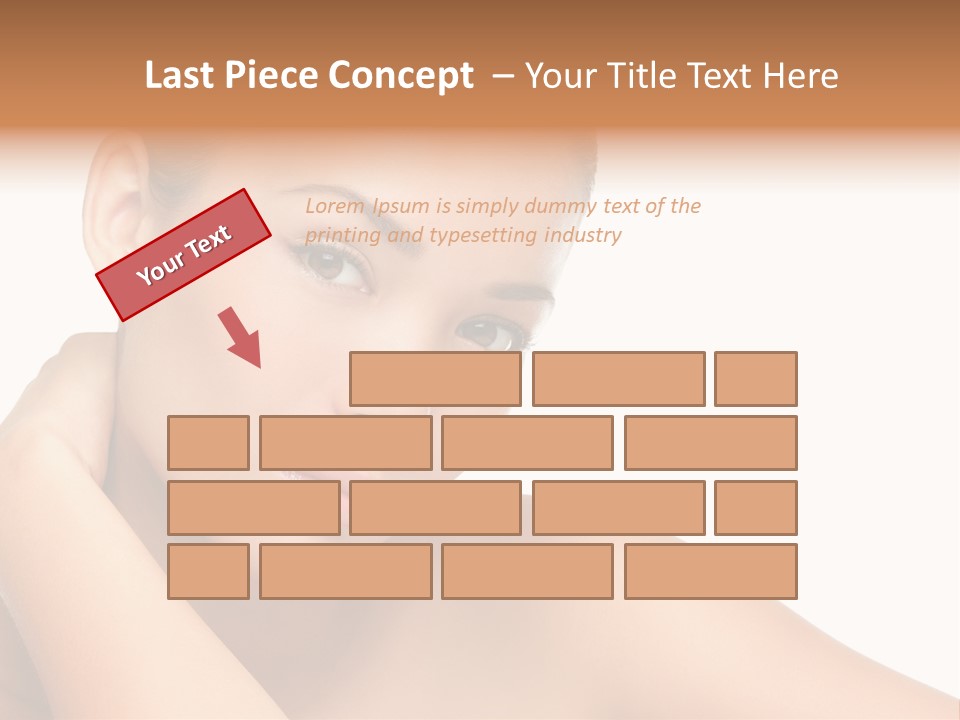 Adult Brunette Body PowerPoint Template