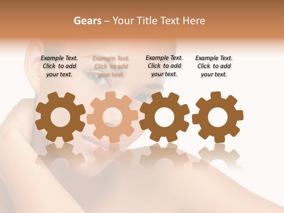 Adult Brunette Body PowerPoint Template