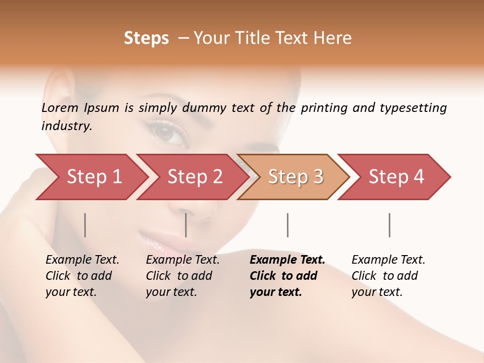 Adult Brunette Body PowerPoint Template