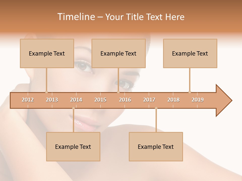 Adult Brunette Body PowerPoint Template