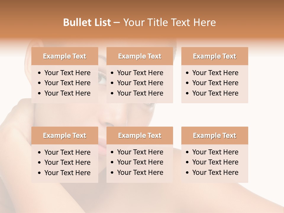 Adult Brunette Body PowerPoint Template