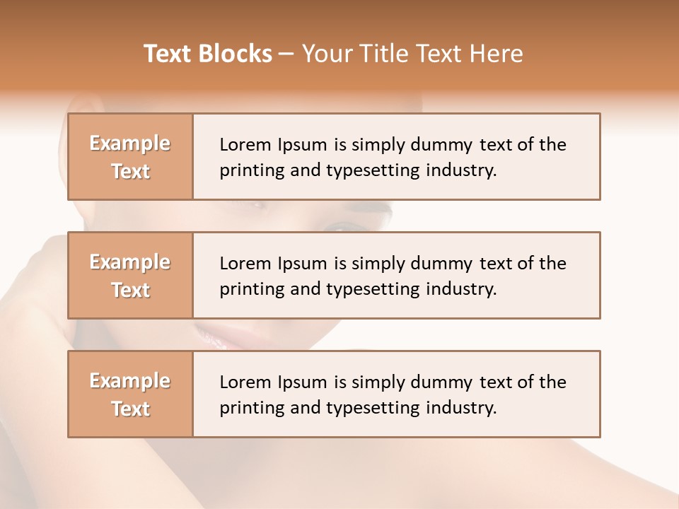 Adult Brunette Body PowerPoint Template
