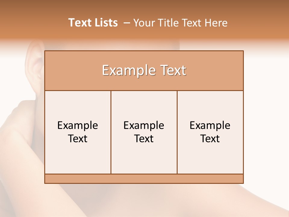 Adult Brunette Body PowerPoint Template