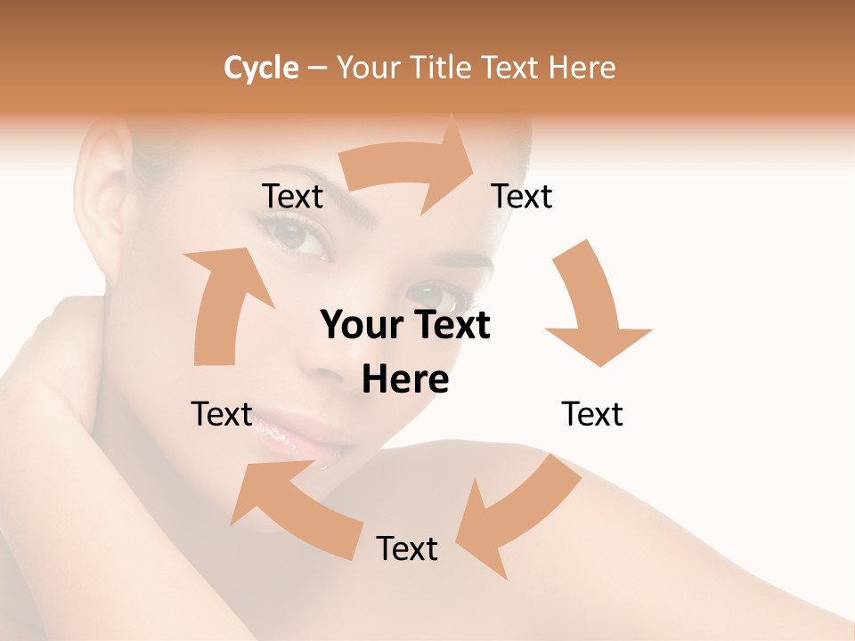 Adult Brunette Body PowerPoint Template