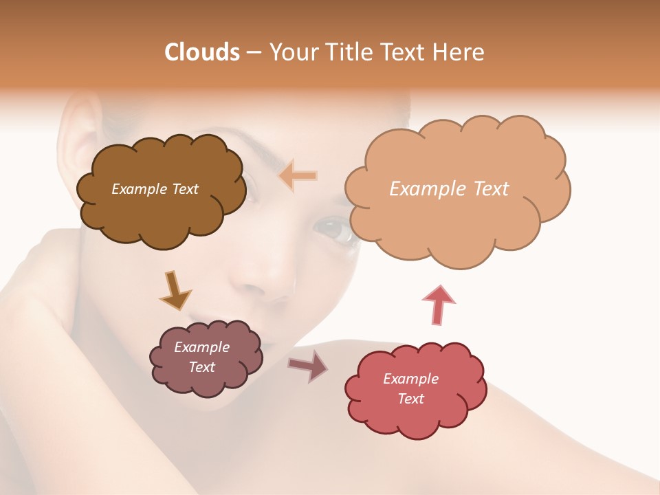 Adult Brunette Body PowerPoint Template