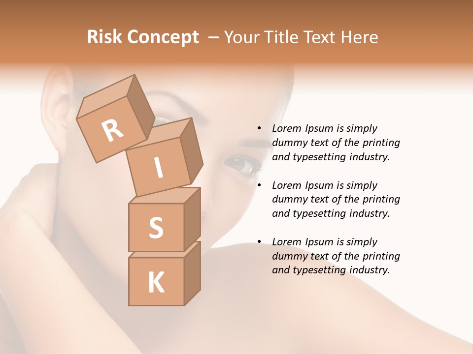 Adult Brunette Body PowerPoint Template