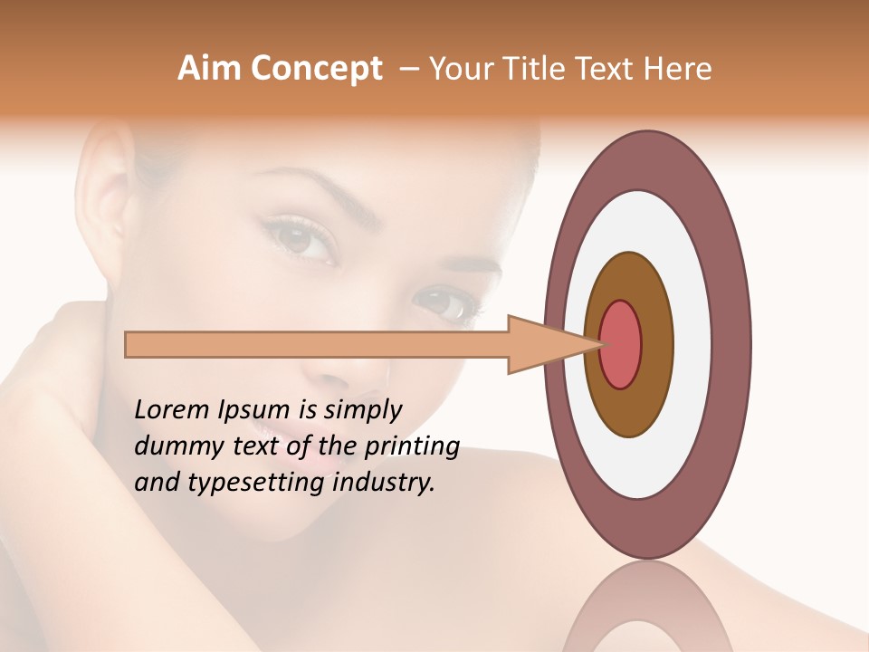 Adult Brunette Body PowerPoint Template