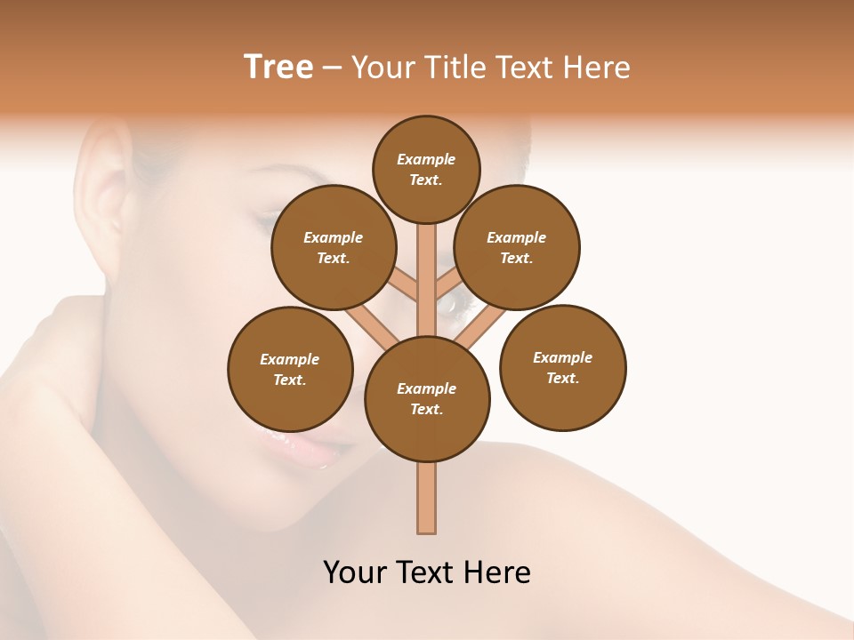 Adult Brunette Body PowerPoint Template