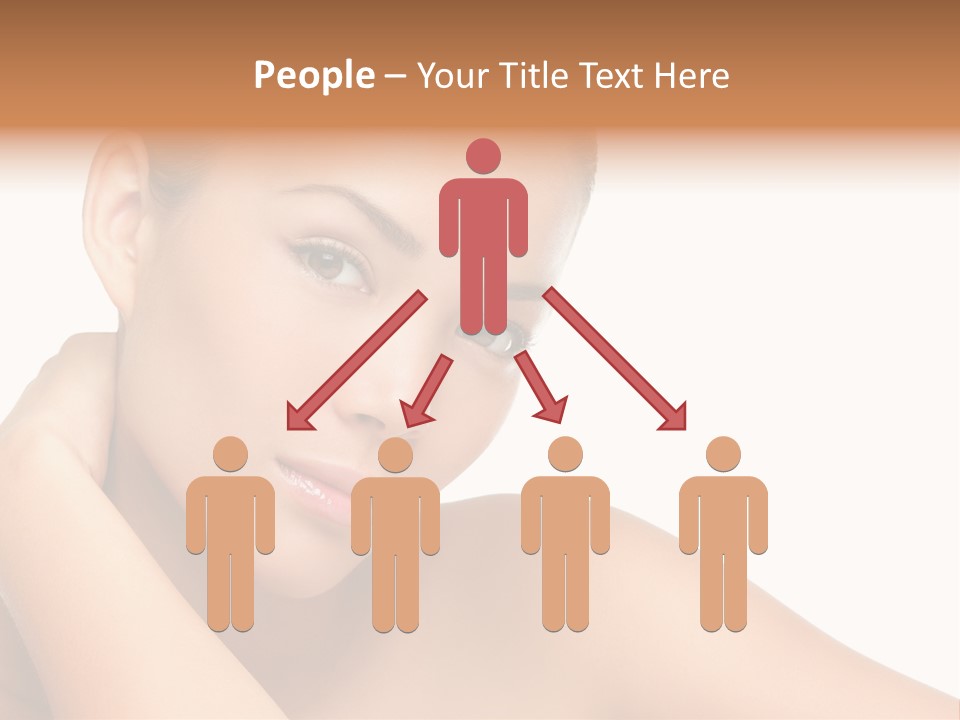 Adult Brunette Body PowerPoint Template