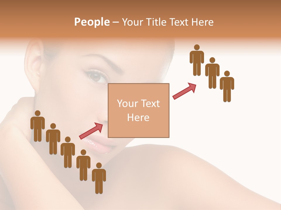 Adult Brunette Body PowerPoint Template