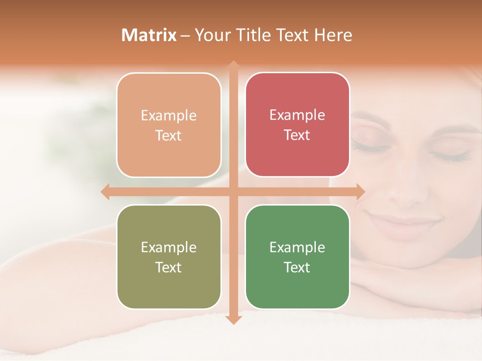 A Woman Getting A Massage At A Spa PowerPoint Template
