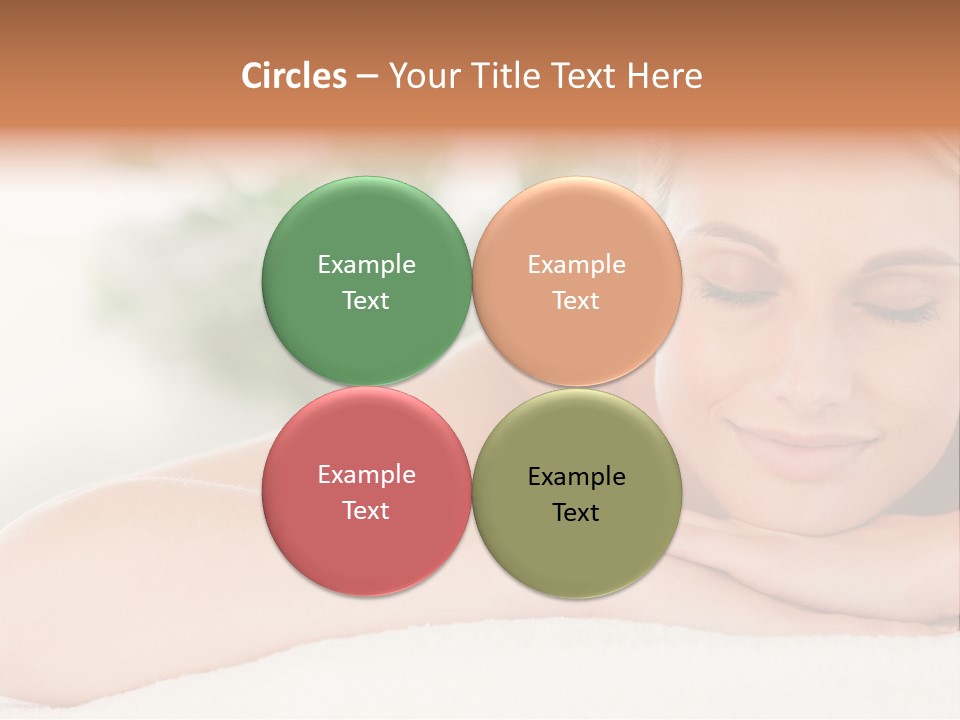 A Woman Getting A Massage At A Spa PowerPoint Template