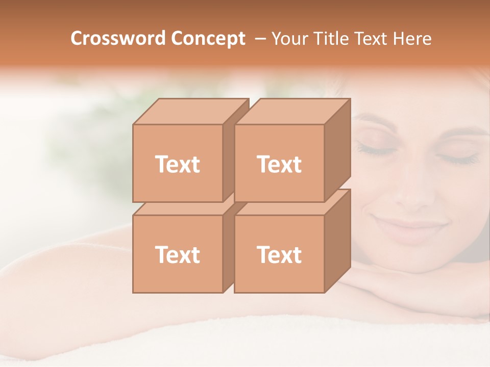 A Woman Getting A Massage At A Spa PowerPoint Template