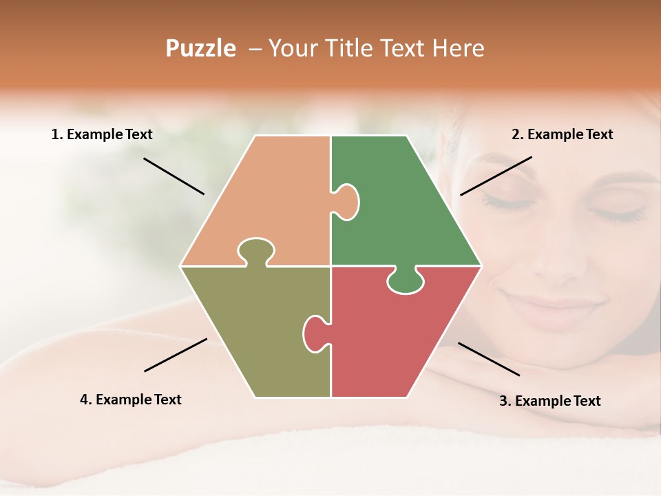 A Woman Getting A Massage At A Spa PowerPoint Template