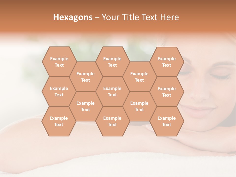 A Woman Getting A Massage At A Spa PowerPoint Template
