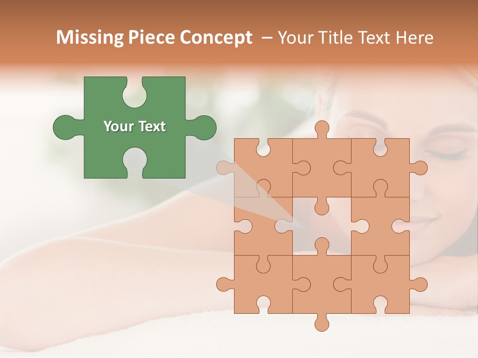 A Woman Getting A Massage At A Spa PowerPoint Template