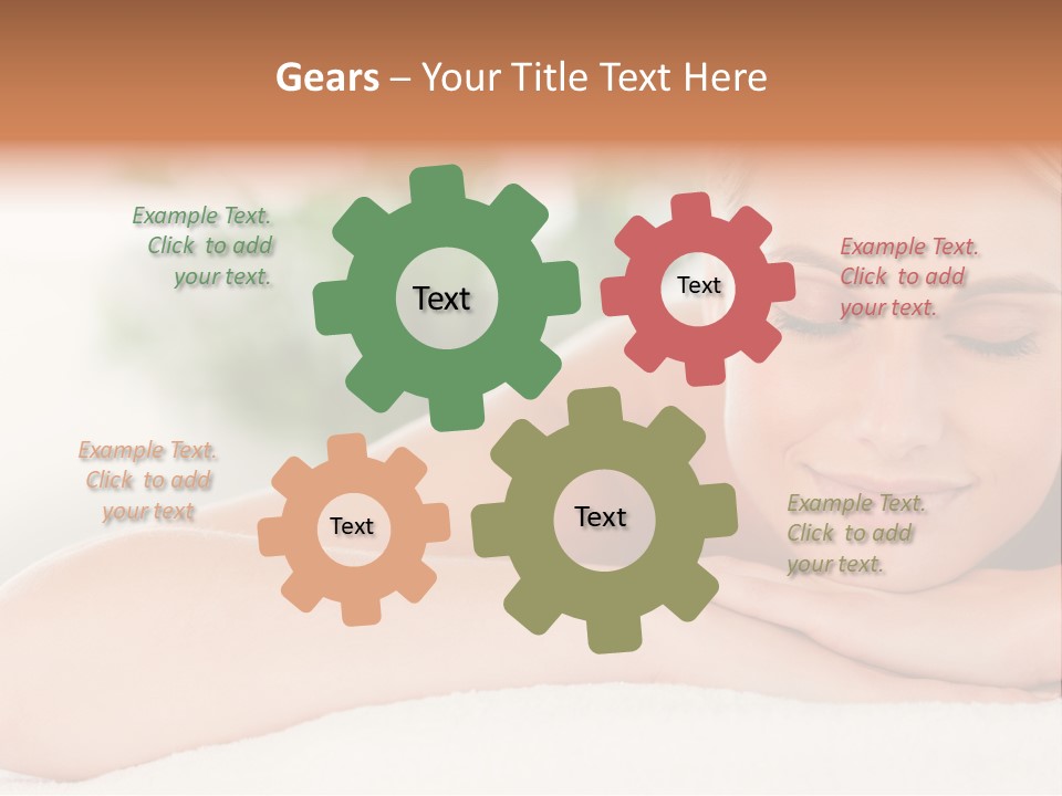 A Woman Getting A Massage At A Spa PowerPoint Template