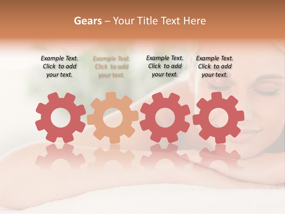 A Woman Getting A Massage At A Spa PowerPoint Template