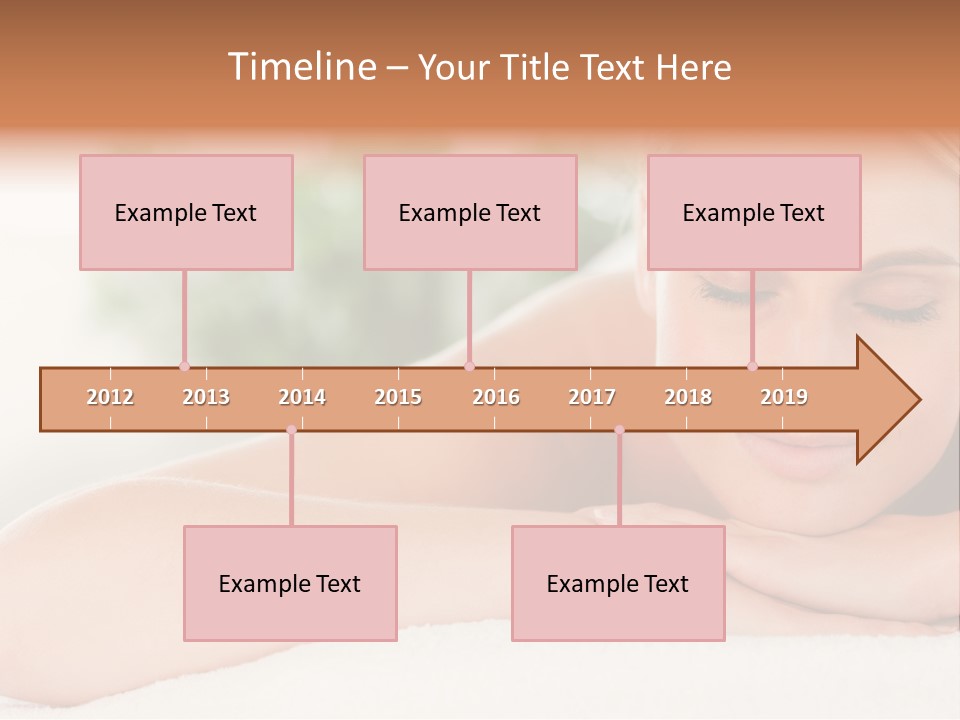 A Woman Getting A Massage At A Spa PowerPoint Template