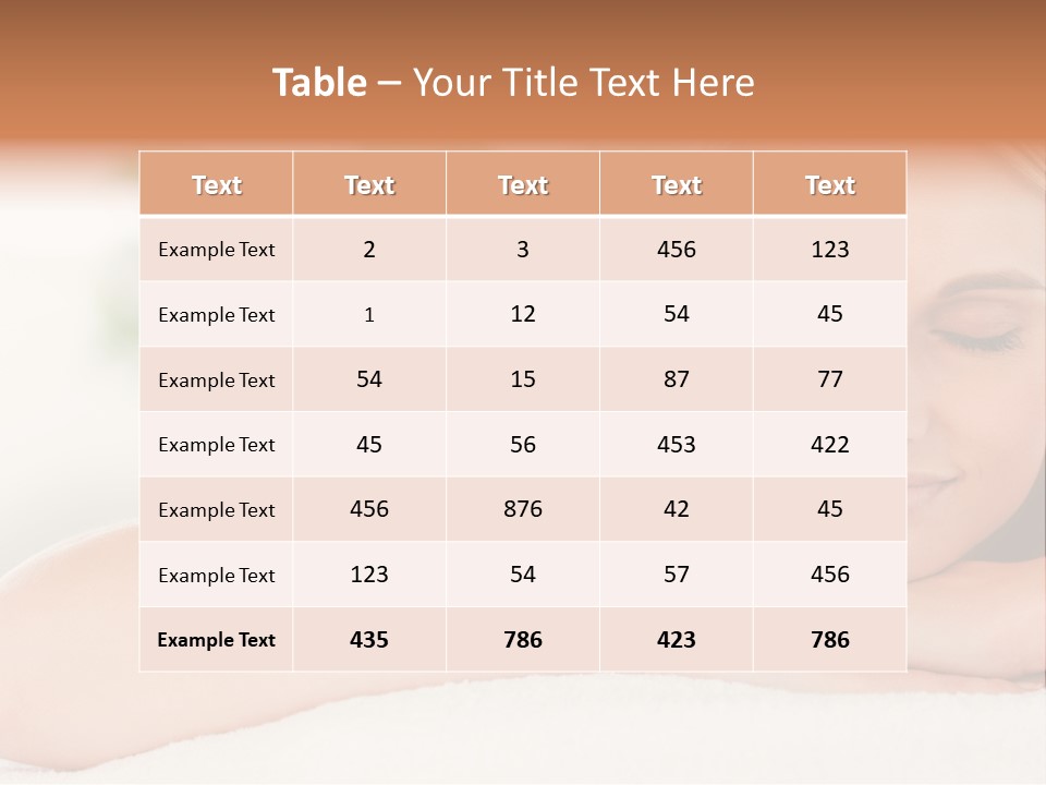 A Woman Getting A Massage At A Spa PowerPoint Template