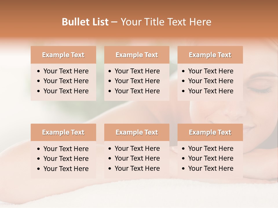 A Woman Getting A Massage At A Spa PowerPoint Template