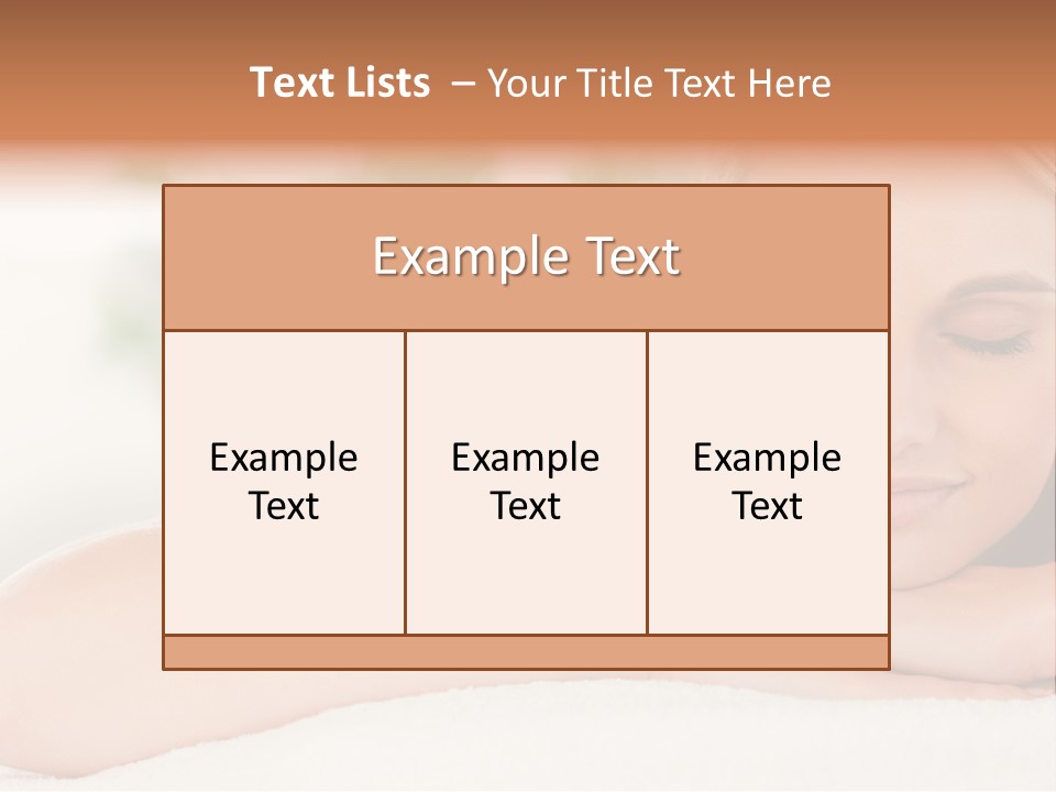 A Woman Getting A Massage At A Spa PowerPoint Template