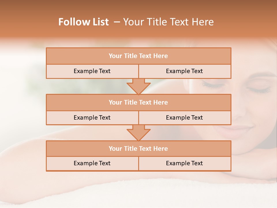 A Woman Getting A Massage At A Spa PowerPoint Template