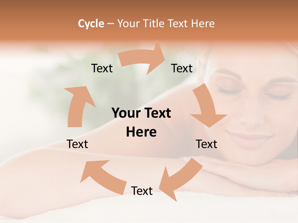 A Woman Getting A Massage At A Spa PowerPoint Template