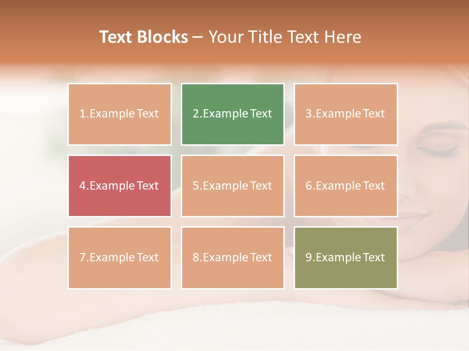 A Woman Getting A Massage At A Spa PowerPoint Template