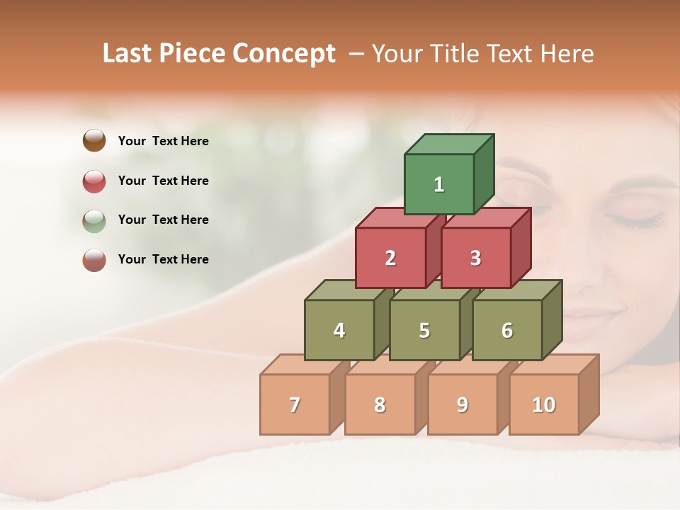 A Woman Getting A Massage At A Spa PowerPoint Template