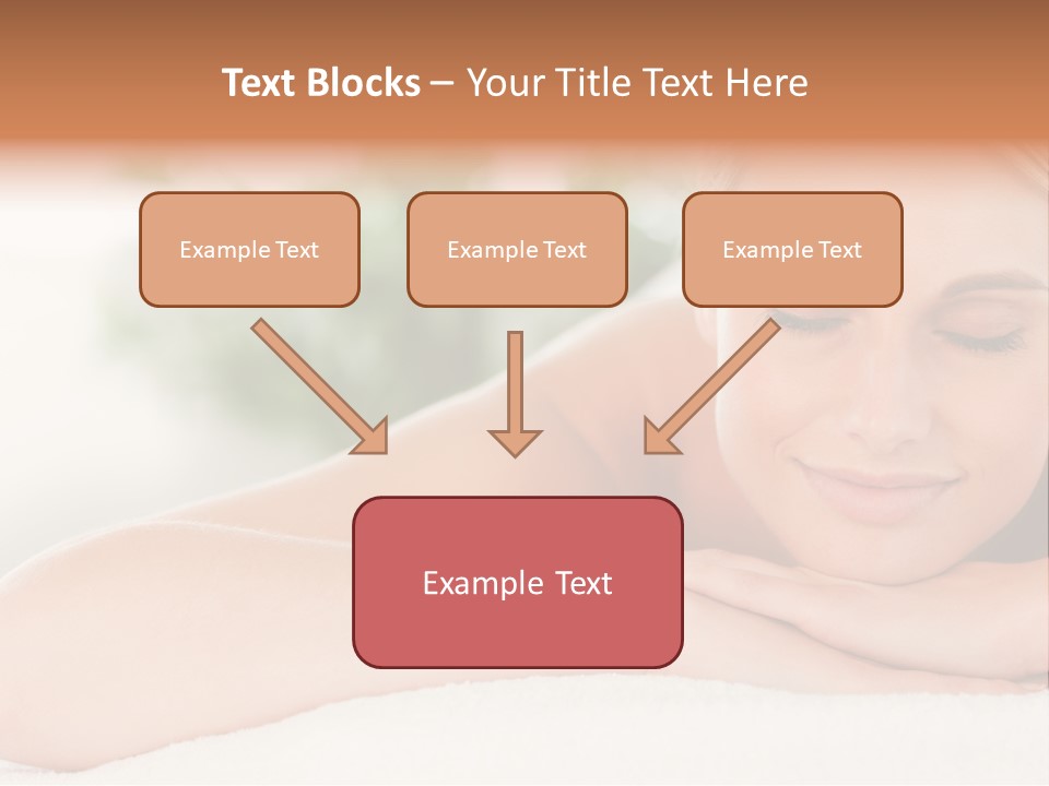 A Woman Getting A Massage At A Spa PowerPoint Template