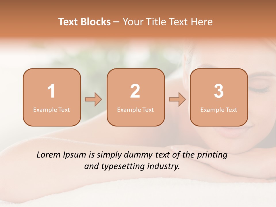 A Woman Getting A Massage At A Spa PowerPoint Template