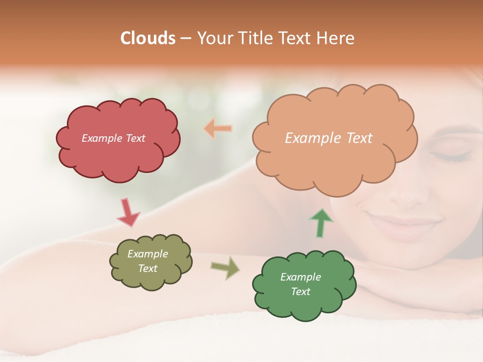 A Woman Getting A Massage At A Spa PowerPoint Template