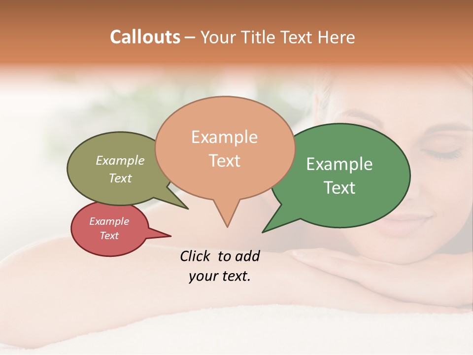 A Woman Getting A Massage At A Spa PowerPoint Template